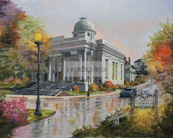Macon Georgia Temple Beth Israel -   Original Painting by Anni Moller