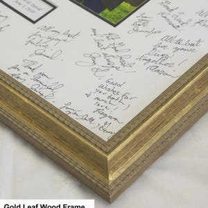 24x30 Signature Mat  WITH Frame. Silver, Gold, White and Black. Personalized for your wedding or event  - 8783