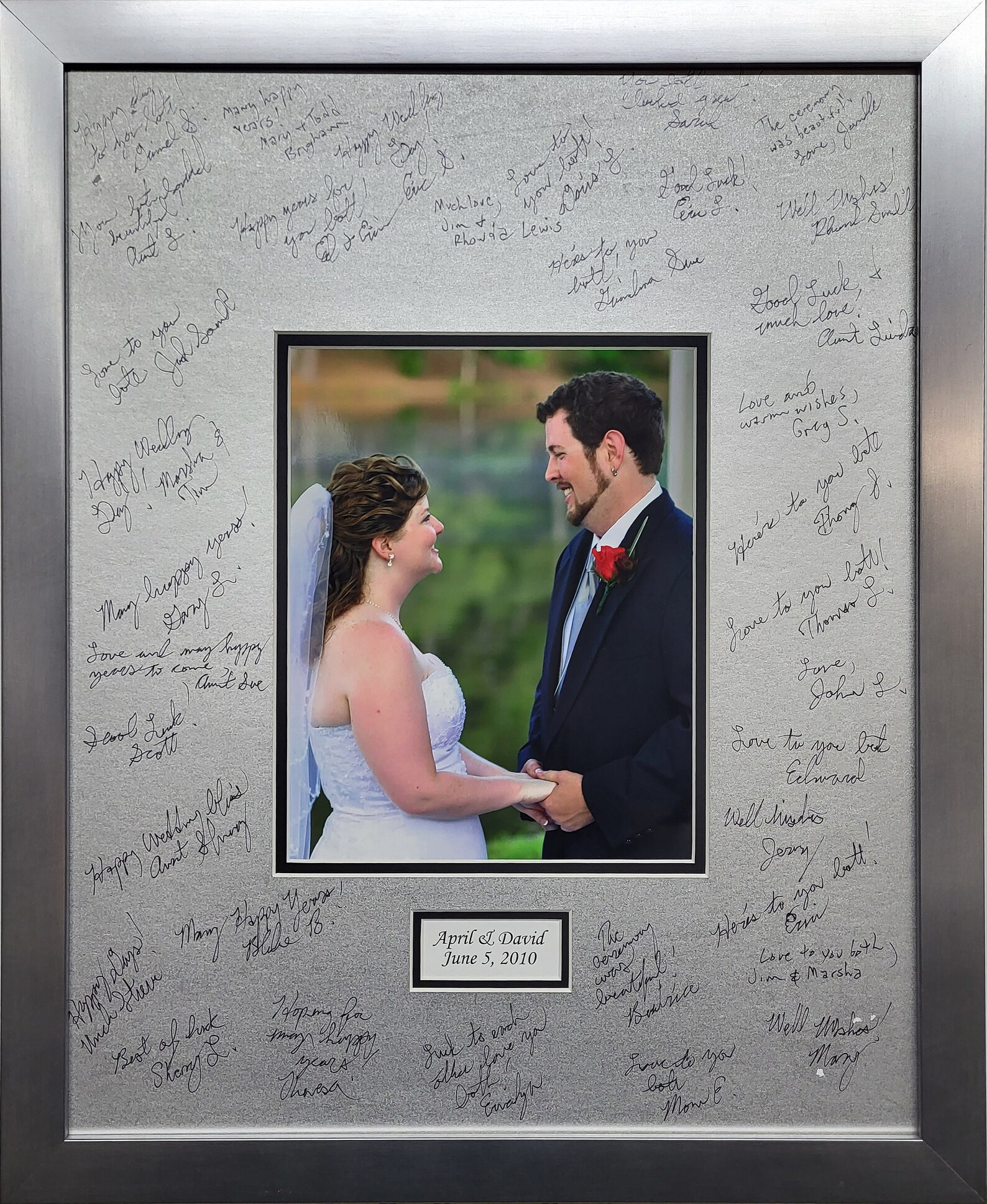 20x24 Signature Mat Kit WITH Frame. Silver, White or Black Signature ...