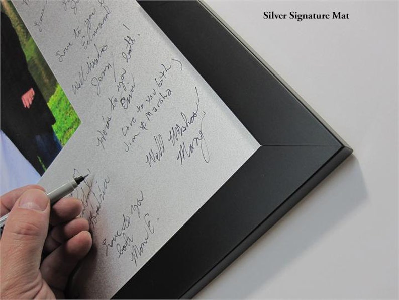 30x40 Signature Mat WITH Wood Frame for Your Wedding or Etsy