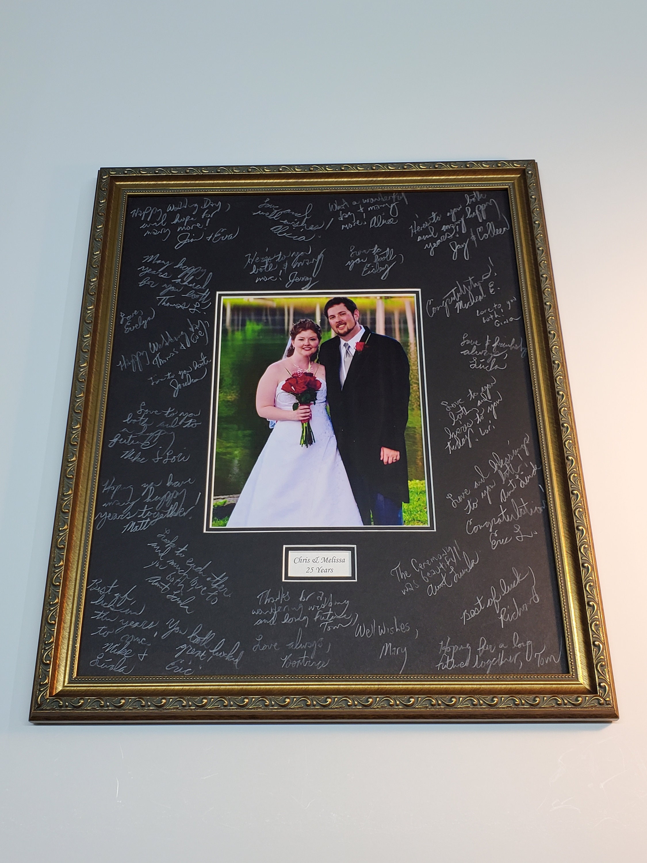 24x36 Signature Mat Kit WITH Frame. Silver, Gold, White and Black ...