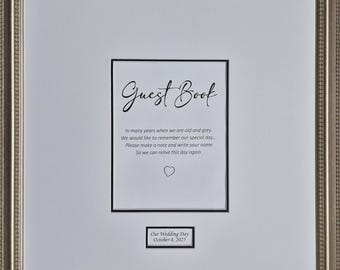 20x24 Silver Frame, Signature Mat Kit. Personalized for your wedding,  retirement gift. Top Selling Item- 6328