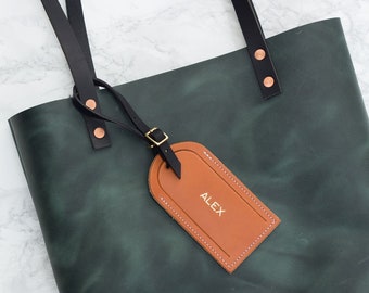Etiqueta de equipaje personalizada: recuerdo de boda, cuero personalizado, regalos de viaje, accesorios, monograma, regalo único, padrinos de boda, fiesta nupcial
