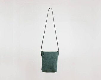 Leather Crossbody Purse - Green Leather Bag - Womens Leather Purse - Crossbody Bag - Medium Leather Bag