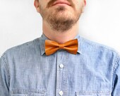 Leather Bowtie Caramel / Tan Leather / Bow Tie for Men / Leather Bow Tie / Mens Bowtie / Boys Bowtie / Groomsmen Gift / Boyfriend Gift