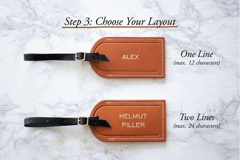 Personalized Luggage Tag Wedding Favor, Custom Leather, Travel Gifts, Accessories, Monogram Unique Gift, Groomsmen, Bridal Party image 5
