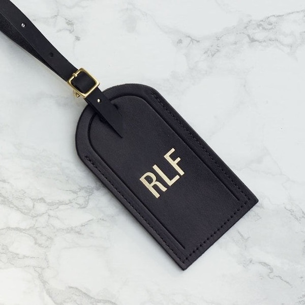Leather Luggage Tag - Custom Wedding Favor, Personalized Leather, Travel Gifts, Accessories, Monogram Unique Gift, Groomsmen, Bridal Party