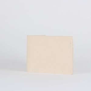 Cartera de cuero para hombre - Cartera Tan Billfold - Monedero hecho a mano - Cartera minimalista - Cuero de grano completo - Regalo de hombre - Cartera Veg Tan - Desnudo imagen 4