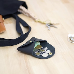 Porte-cartes de visite en cuir - Gris / Porte-cartes de visite / Porte-monnaie / Porte-monnaie / Porte-cartes de visite / Portefeuille gris / Porte-cartes