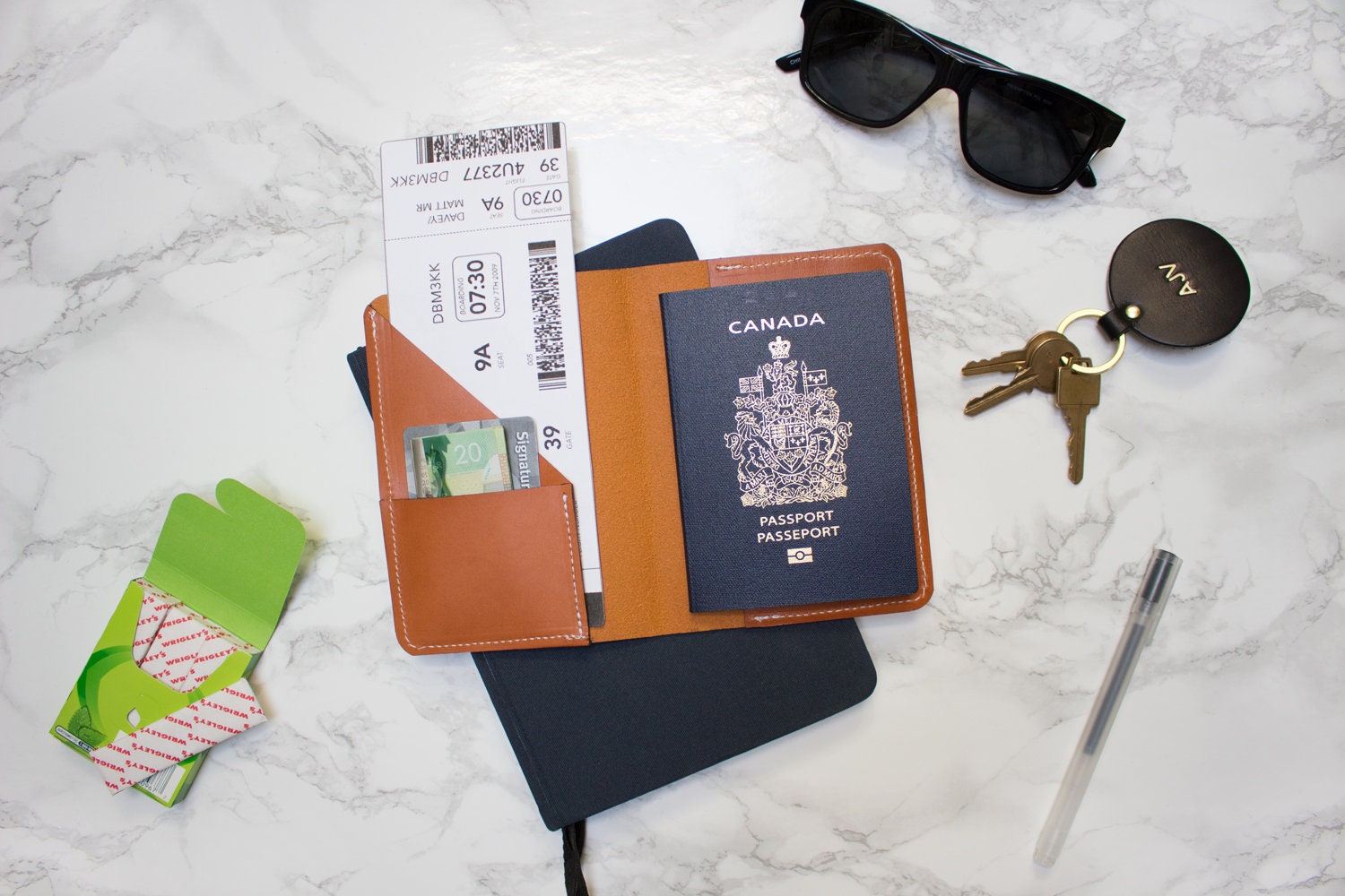 Custom Passport Cover Monogram Leather Passport Holder Full Etsy