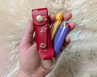 Leather Lipstick Case