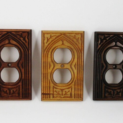 Geometric Petals Outlet Cover Plate comes in Multiple Colors Etsy