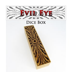 Evil Eye Box - RPG, Dungeons and Dragons, D&D, DnD, Pathfinder, Dice Vault, Gaming Accessories