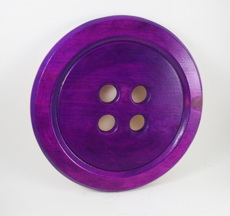 Huge Wooden Button Wall Hanging Etsy