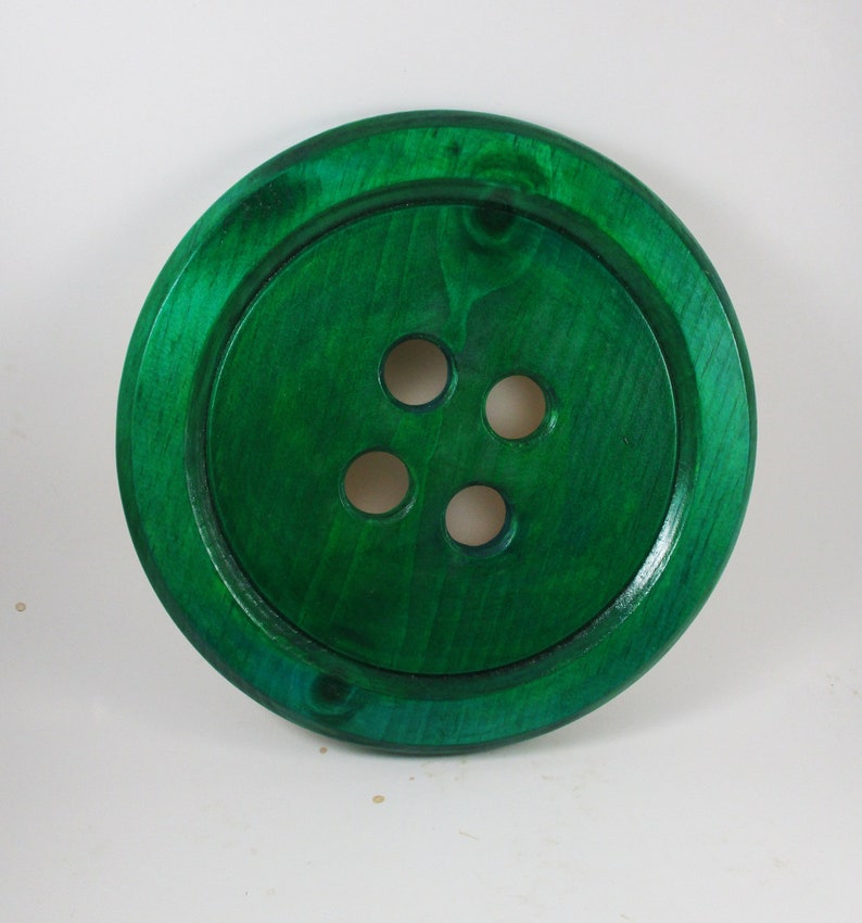 Huge Wooden Button Wall Hanging Etsy