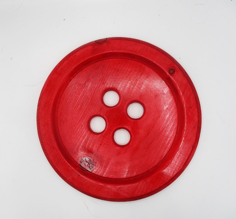 Huge Wooden Button Wall Hanging Etsy