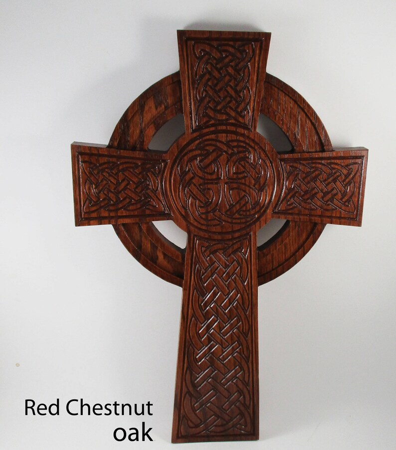 Large Celtic Cross Wall Hanging Sculptural quality Wooden Etsy