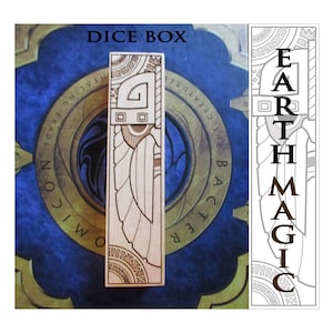 Dice Box - Earth Magic - RPG, Dungeons and Dragons, D&D, DnD, Pathfinder, Dice Vault, Gaming Accessories