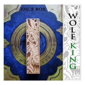 Dice Box - Wolf King - RPG, Dungeons and Dragons, D&D, DnD, Pathfinder, Dice Vault, Gaming Accessories
