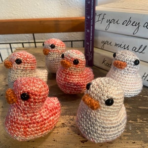 Hand Crocheted Ducks set of 6 image 4