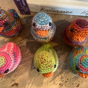 Hand Crocheted Ducks set of 6 image 8