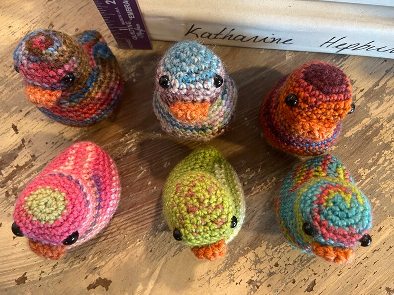 Hand Crocheted Ducks set of 6 image 8