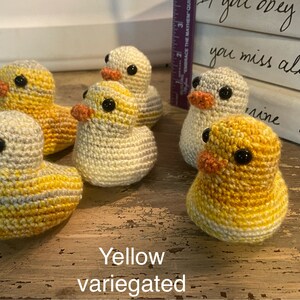 Hand Crocheted Ducks set of 6 image 2