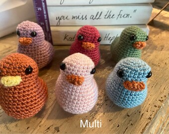 Hand Crocheted Ducks (set of 6)