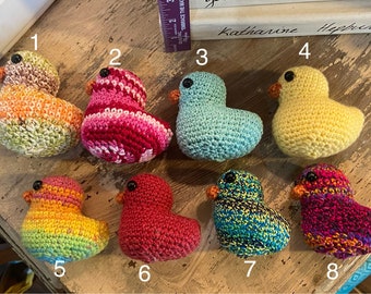 Hand crocheted duck