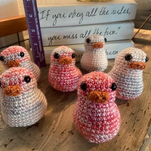 Hand Crocheted Ducks set of 6 image 3