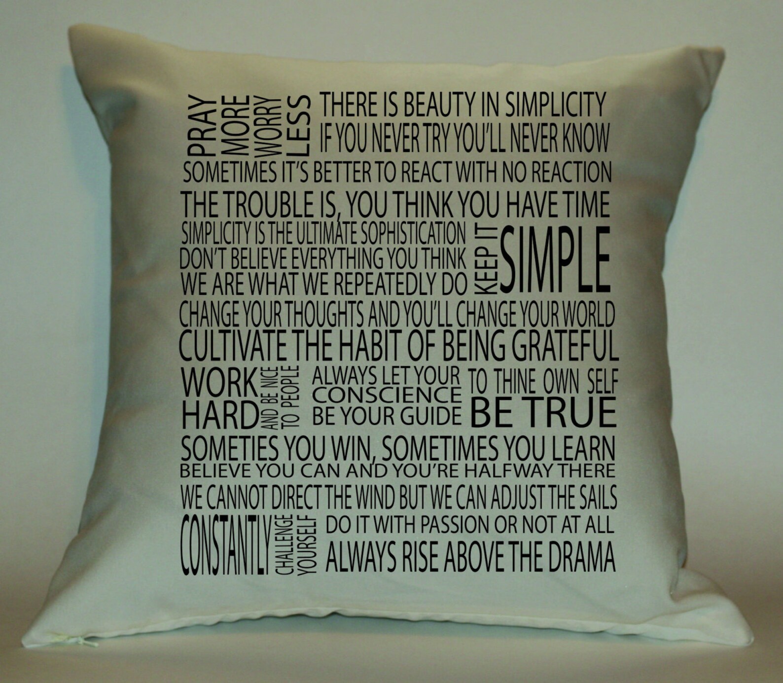 Inspirational Sayings 18X18 Decorative Pillow Cover Etsy