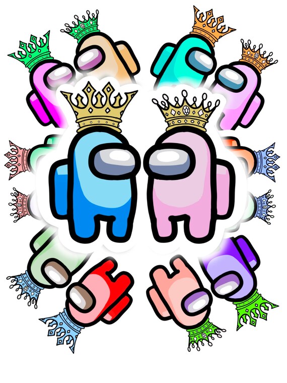 King and Queen Sticker Etsy