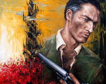 Original Oil Painting - "The Gunslinger" (January 2008)