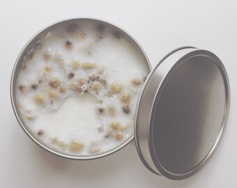 Sandalwood + Chamomile Petals Healing Candle
