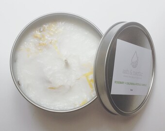 Rosemary + Calendula Petals Healing Candle