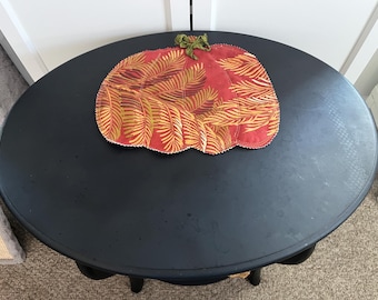 Fall Table QUILTED PUMPKIN MAT for Fall Decor