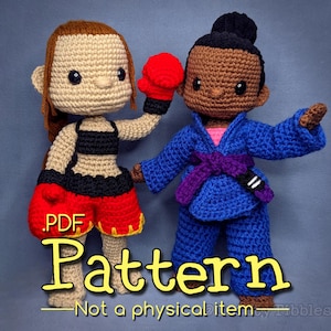 Mixed Martial Arts Crochet Amigurumi Pattern