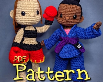 Mixed Martial Arts Crochet Amigurumi Pattern