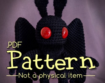 Mothman Crochet Amigurumi Pattern