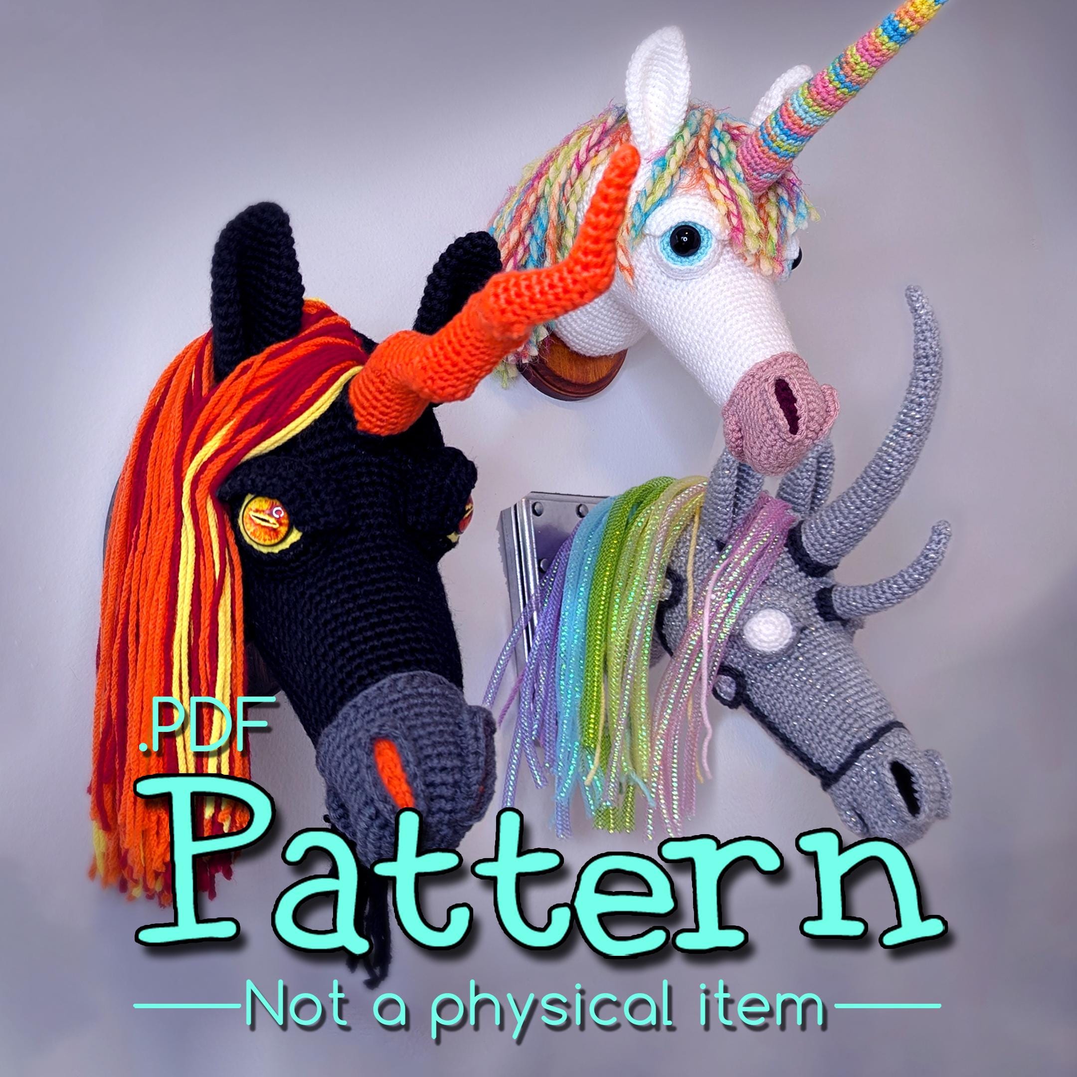 Unicorn wall mount - Etsy 日本