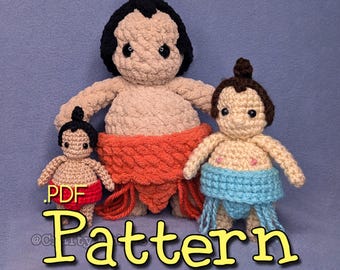Sumo Rikishi Crochet Amigurumi Pattern