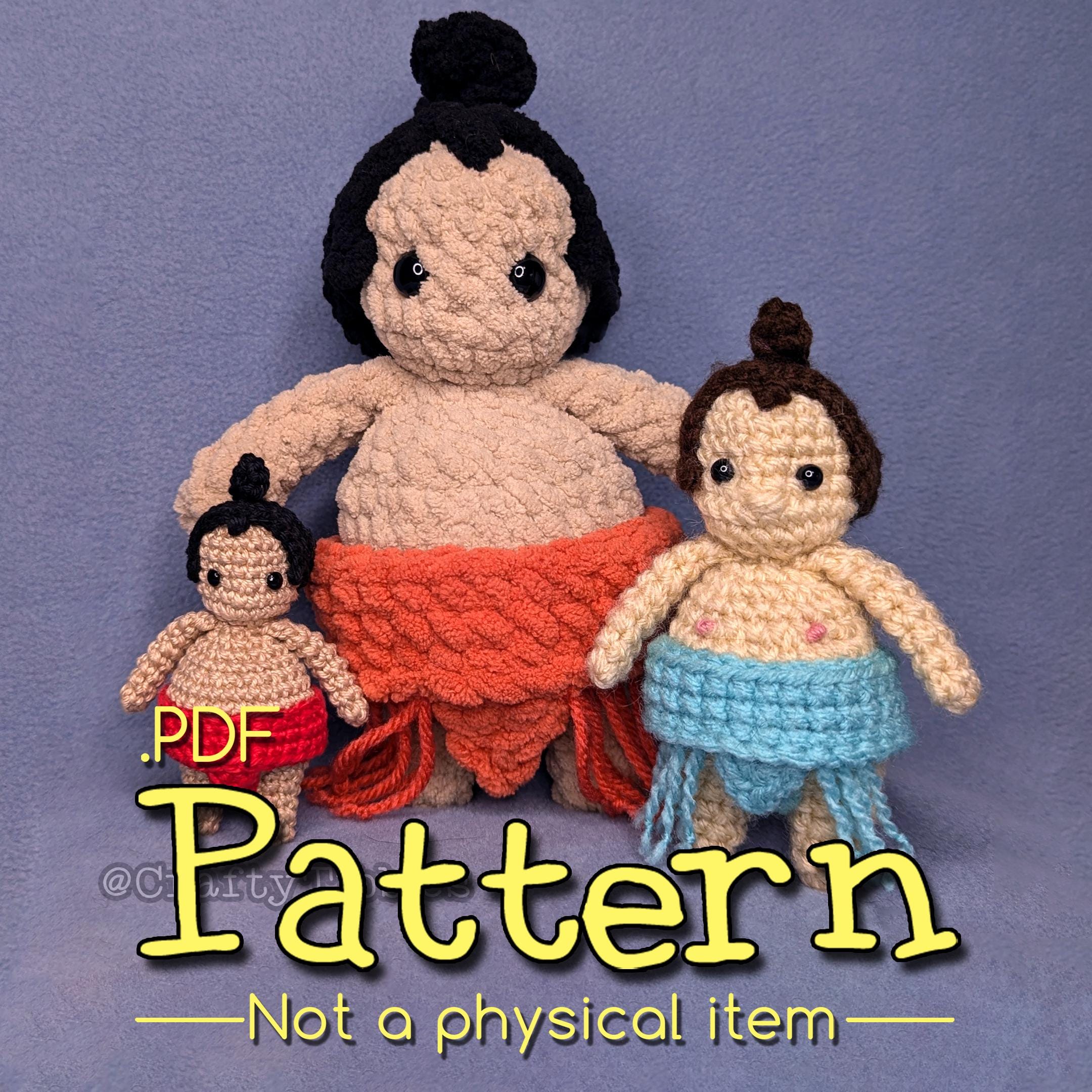 相撲力士のかぎ針編みあみぐるみパターン - Etsy 日本