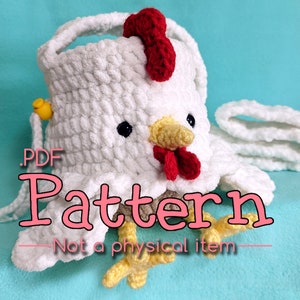 Huhn Chalk Bag häkeln, Amigurumi Muster
