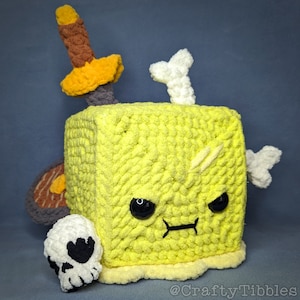 Gelatinous Cube Crochet Amigurumi Pattern image 7