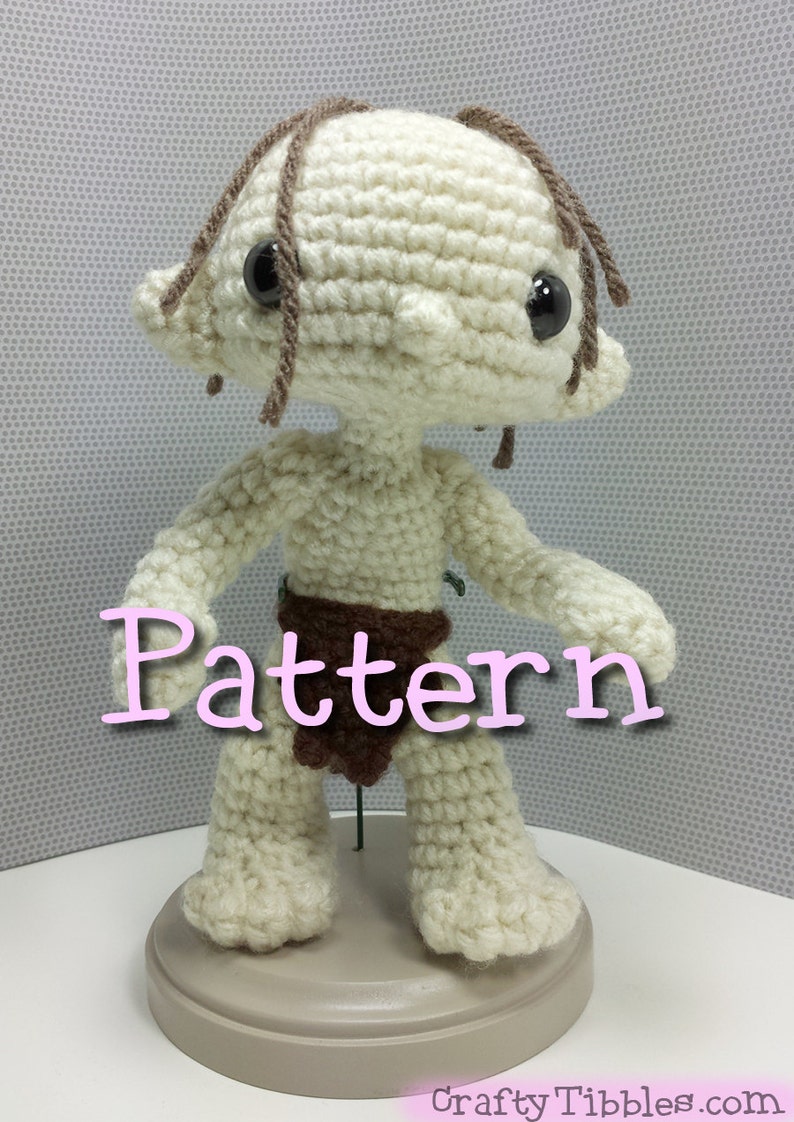 Gollum Smeagol Crochet Amigurumi Pattern Etsy