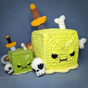 Gelatinous Cube Crochet Amigurumi Pattern image 5