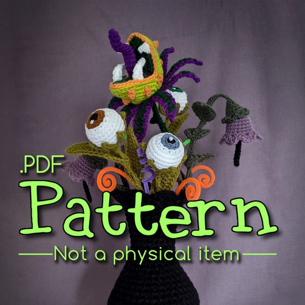 Patrón Amigurumi De Ganchillo Ramo Espeluznante Spookquet