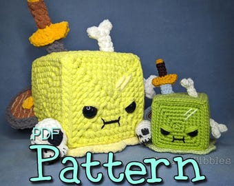 Gelatinous Cube Crochet Amigurumi Pattern