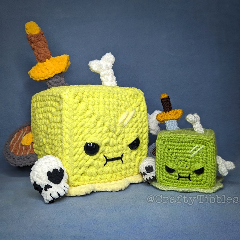 Gelatinous Cube Crochet Amigurumi Pattern image 6