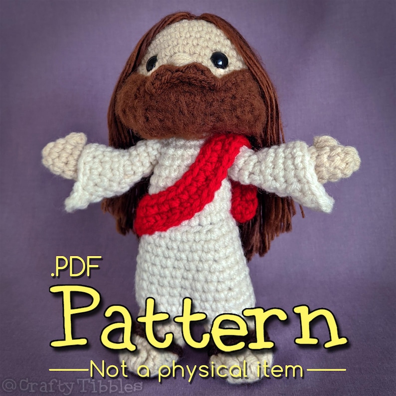 Jesus Crochet Amigurumi Pattern image 1